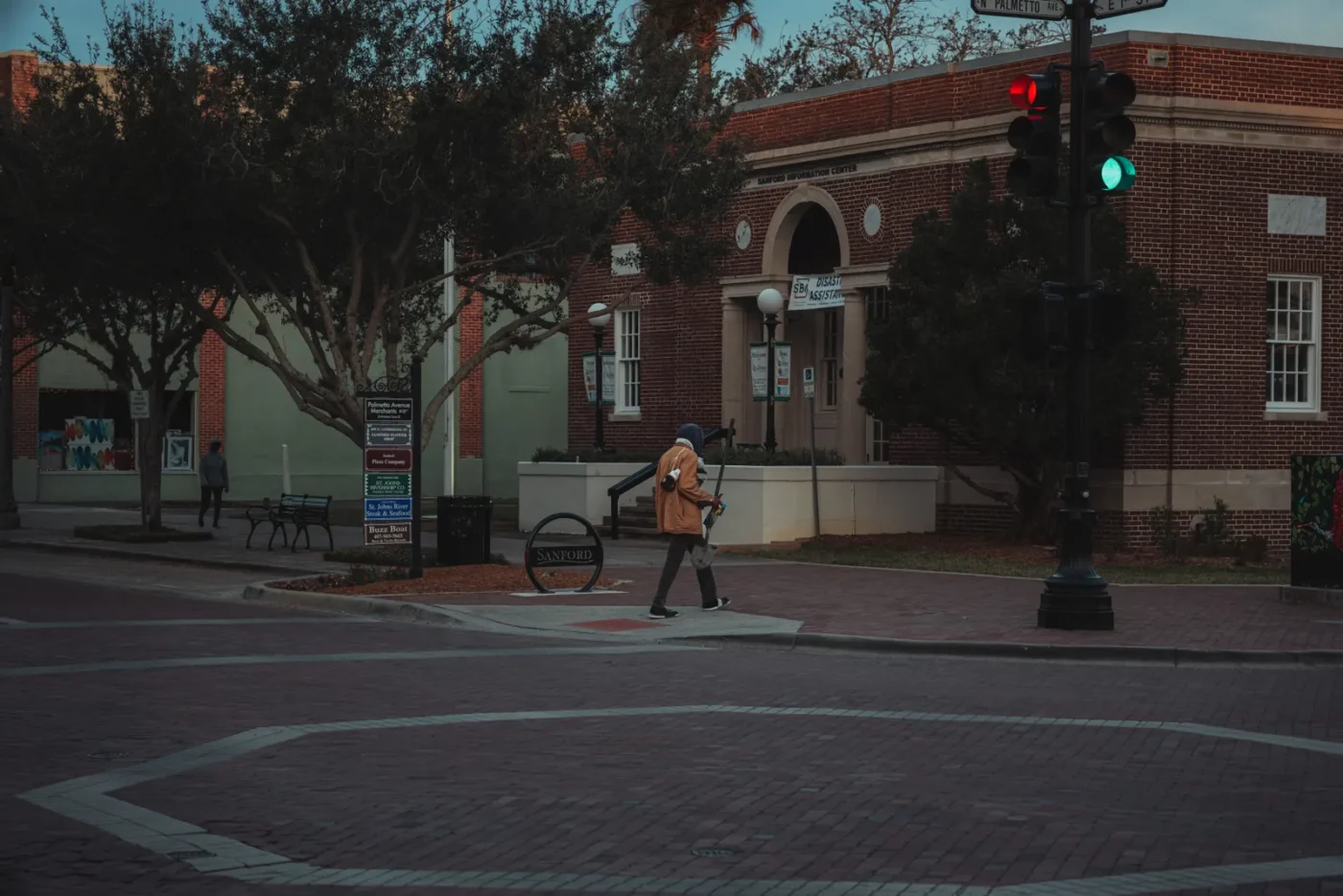Historic brick buildings in downtown Sanford, Florida