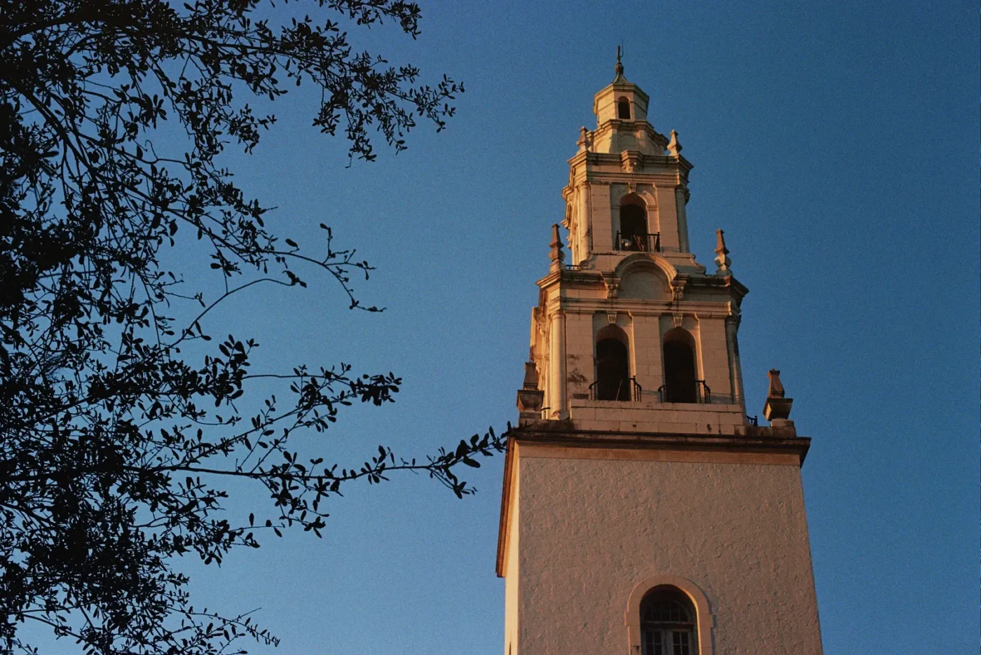 Knowles Memorial Chapel tower in Winter Park, Florida